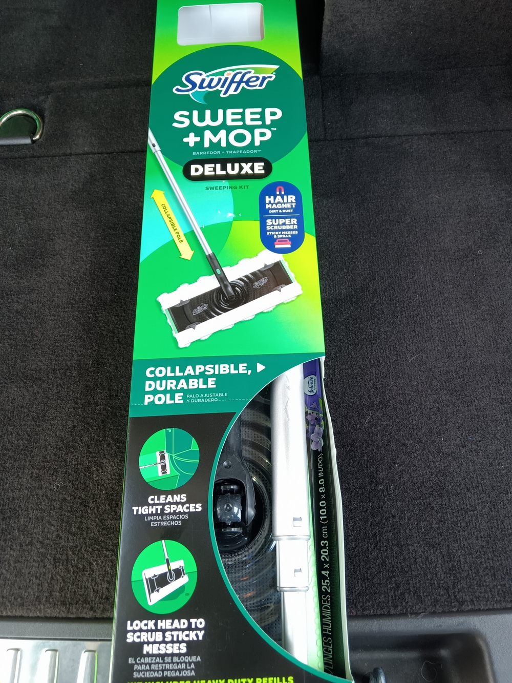 Swiffer Sweep + Mop Deluxe Floor Sweeper and Mop - Green/White